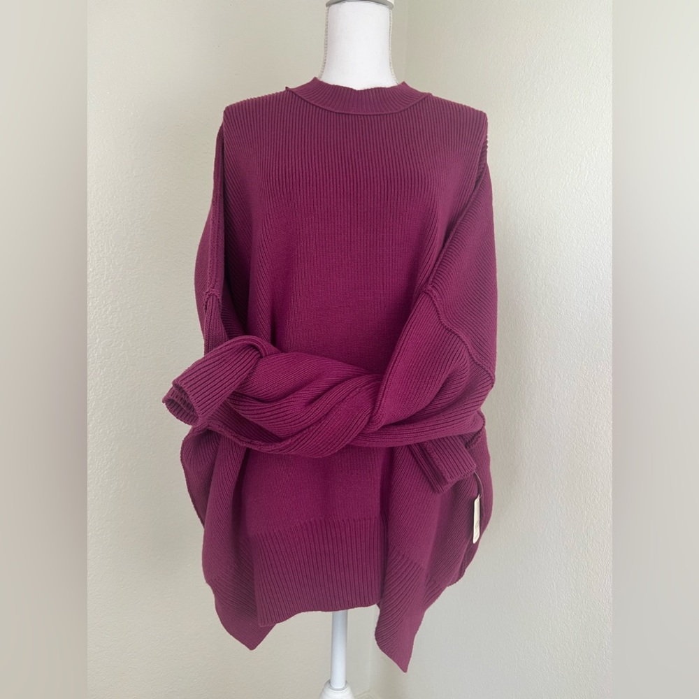 💥NWT💥 FREE PEOPLE Easy Street Tunic. Creamy Mulberry. Sz Medium